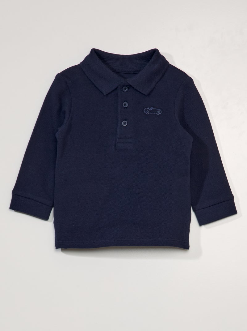 Polo in maglia piqué BLU - Kiabi