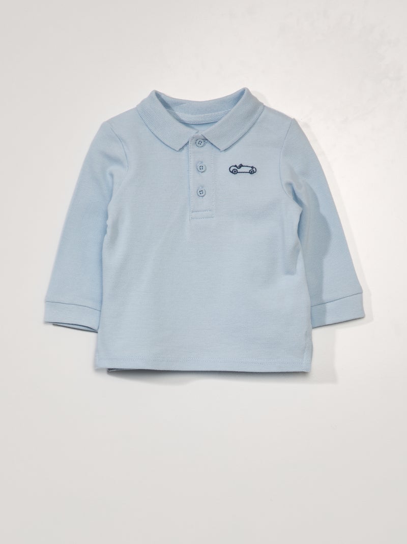 Polo in maglia piqué BLU - Kiabi