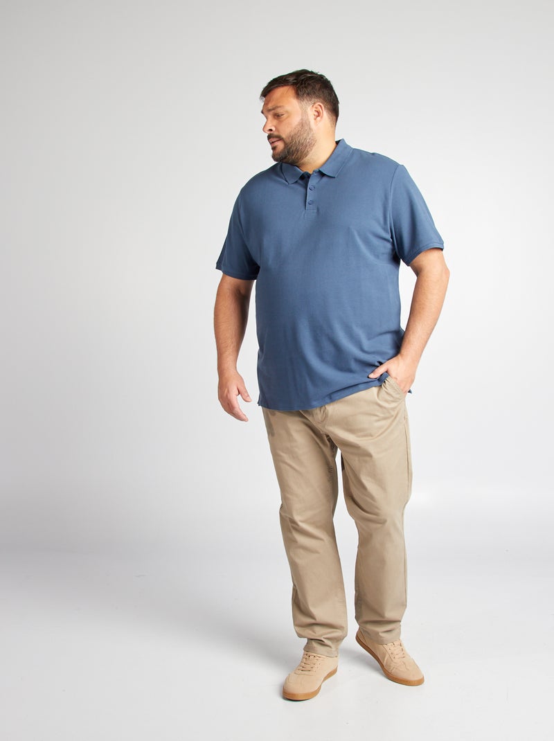 Polo in maglia piqué BLU - Kiabi