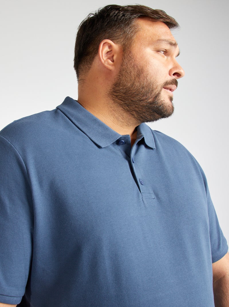 Polo in maglia piqué BLU - Kiabi