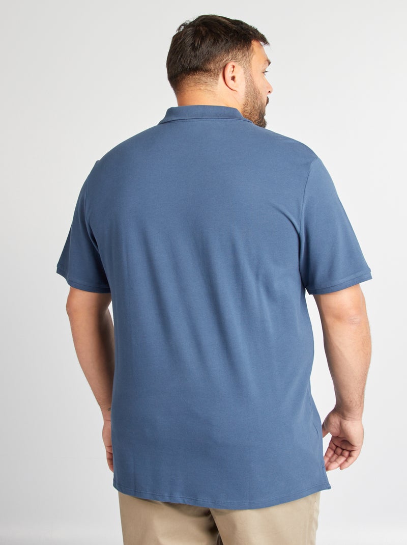 Polo in maglia piqué BLU - Kiabi