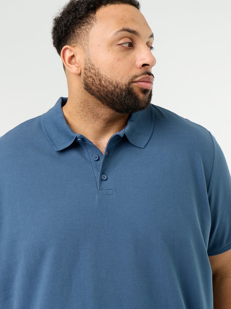 Polo in maglia piqué BLU - Kiabi