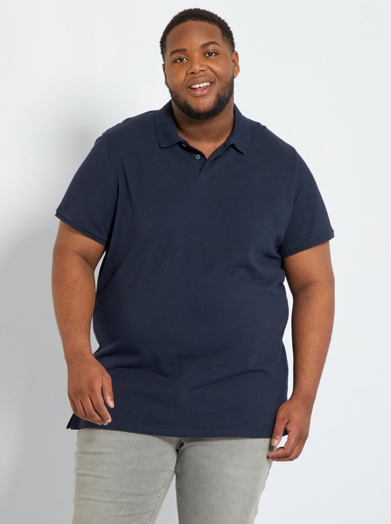 Polo in maglia piqué BLU - Kiabi