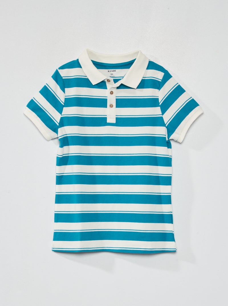 Polo in maglia piqué BLU - Kiabi