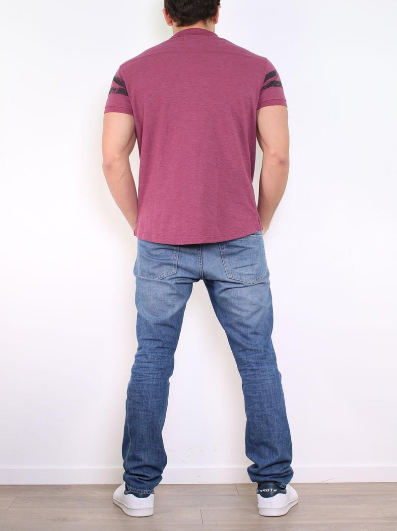 Polo in maglia piqué Bordeaux - Kiabi