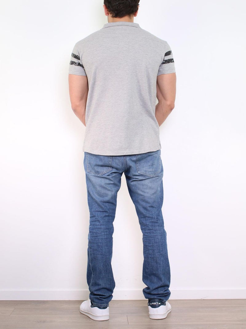 Polo in maglia piqué Grigio - Kiabi