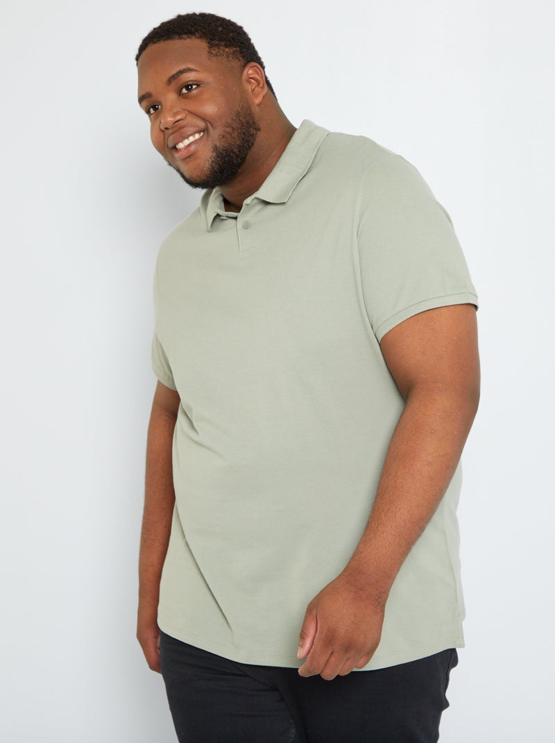 Polo in maglia piqué grigio - Kiabi