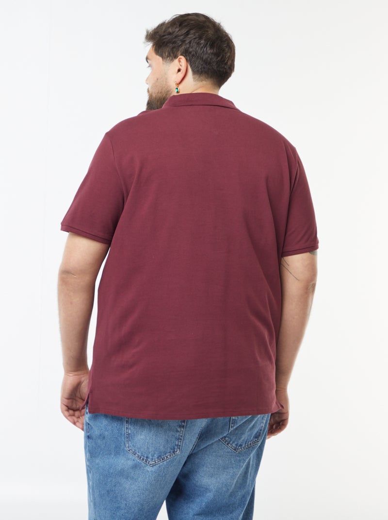 Polo in maglia piqué rosso - Kiabi