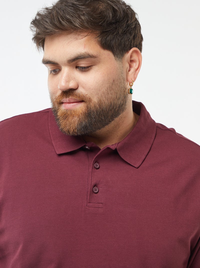 Polo in maglia piqué rosso - Kiabi
