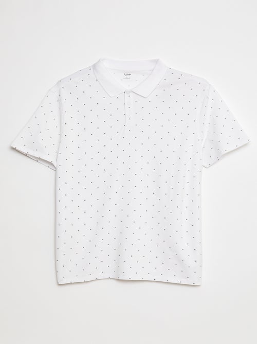 Polo in maglia piqué stampata - Kiabi
