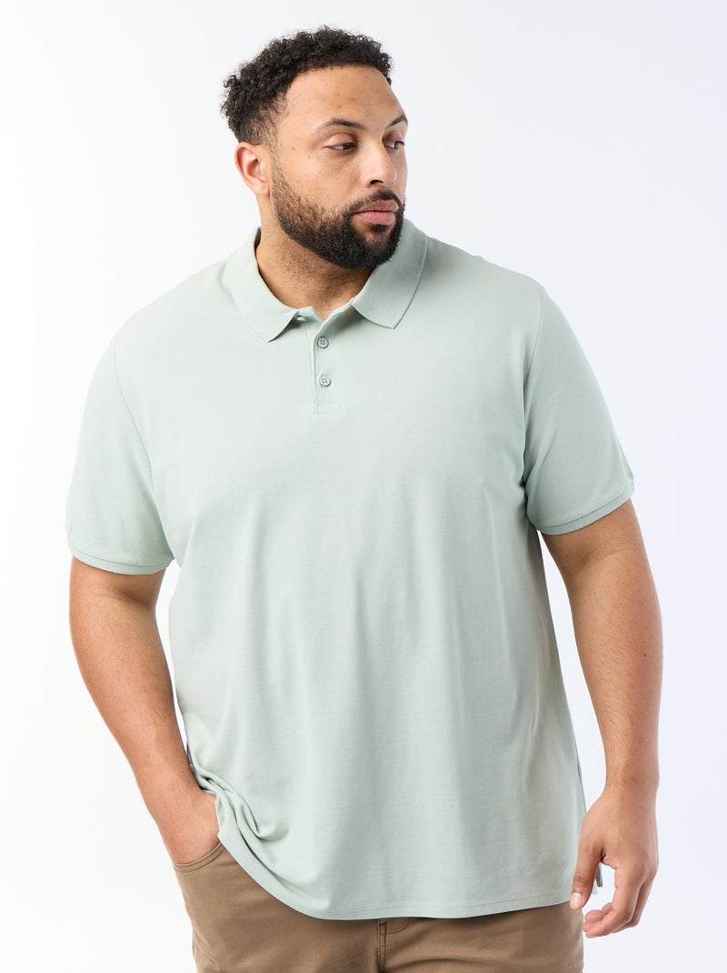 Polo in maglia piqué Verde - Kiabi