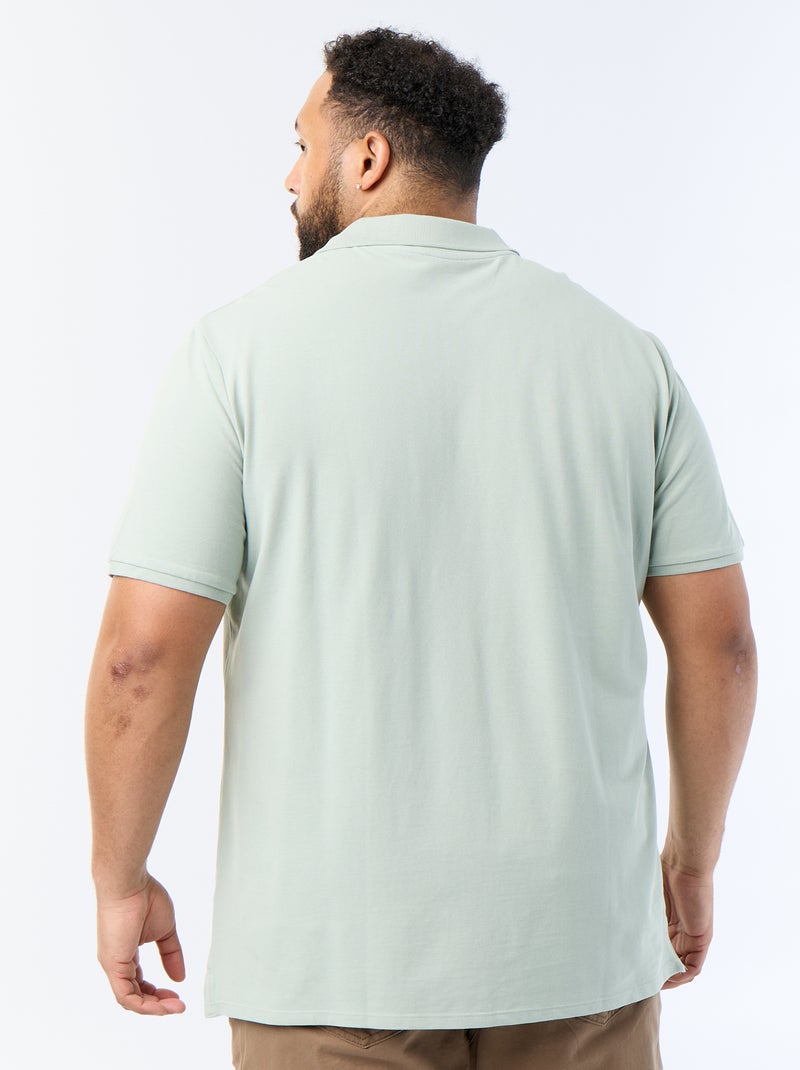 Polo in maglia piqué Verde - Kiabi