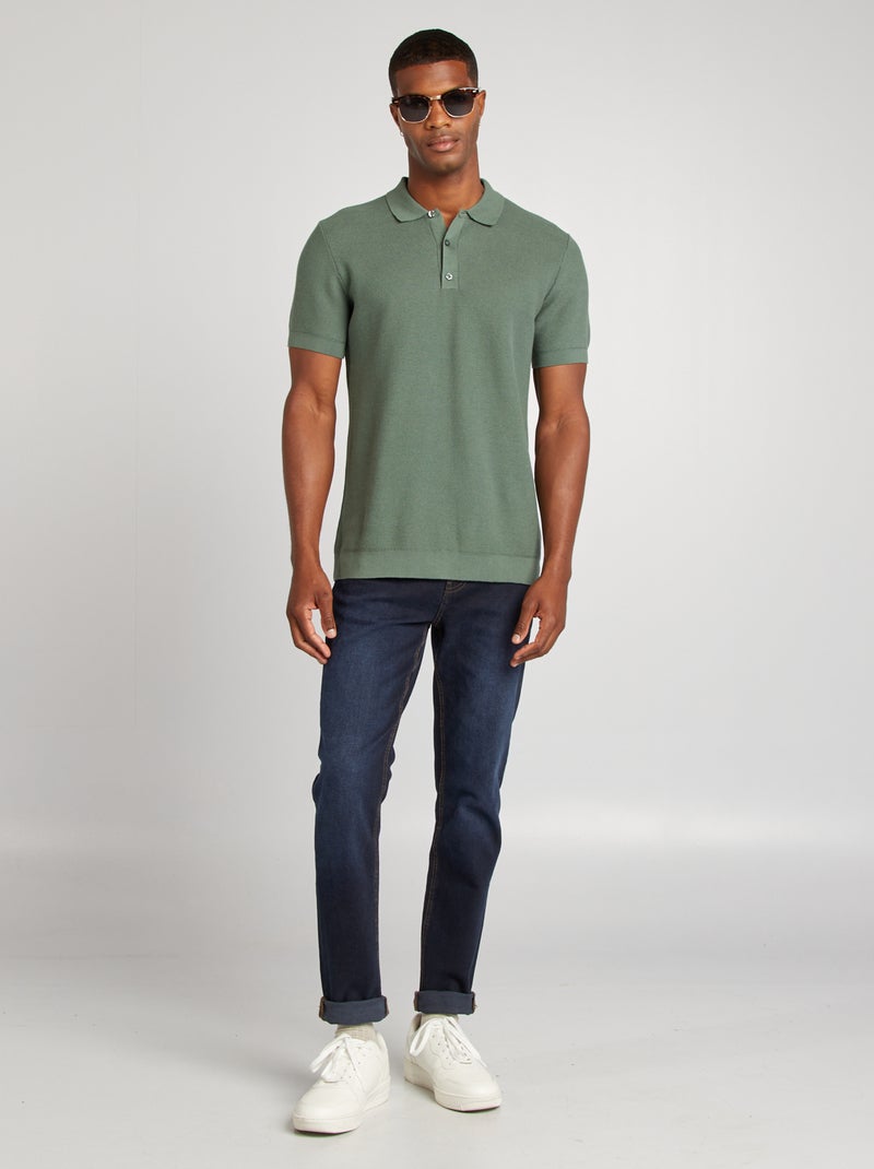 Polo in maglia VERDE - Kiabi