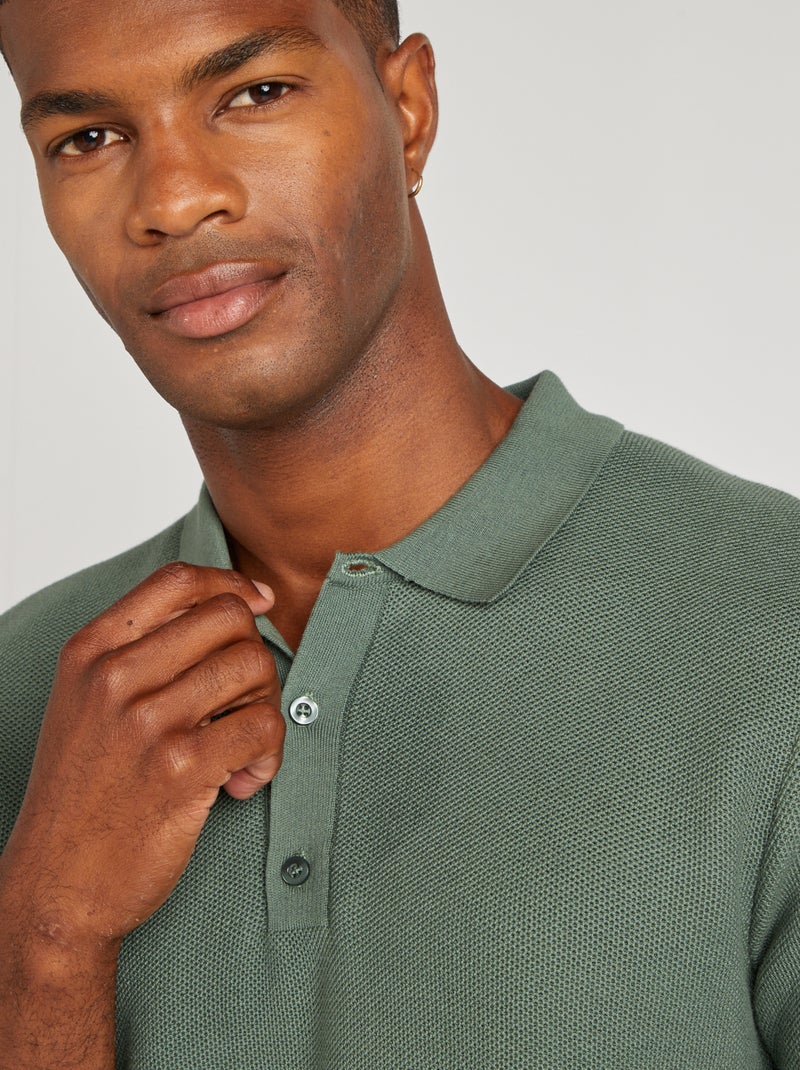 Polo in maglia VERDE - Kiabi