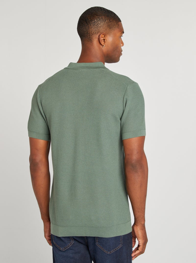 Polo in maglia VERDE - Kiabi
