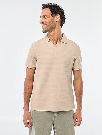 Polo in piqué di cotone a maniche corte
