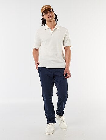 Polo in piqué di cotone a maniche corte