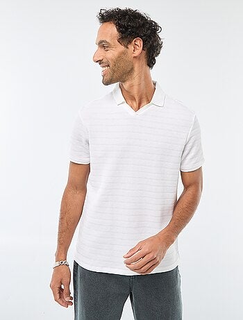 Polo in piqué di cotone a maniche corte