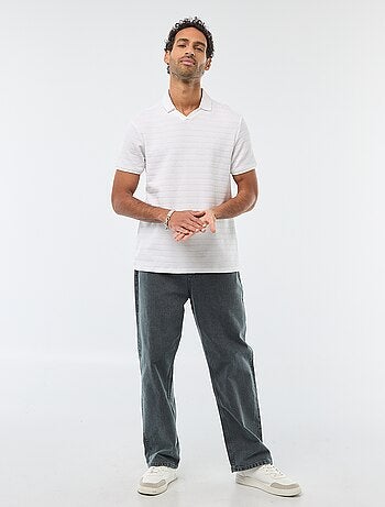 Polo in piqué di cotone a maniche corte