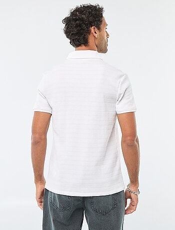 Polo in piqué di cotone a maniche corte