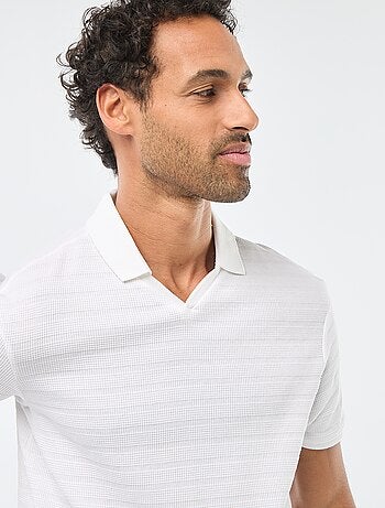 Polo in piqué di cotone a maniche corte