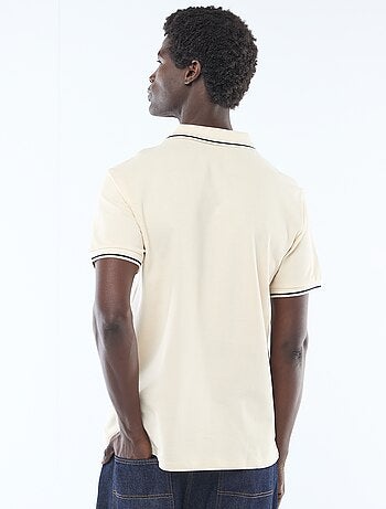 Polo in piqué di cotone a maniche corte