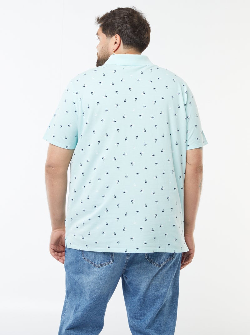 Polo in piqué di cotone a maniche corte Blu - Kiabi