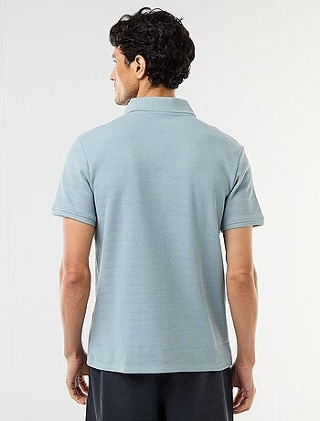Polo in piqué di cotone a maniche corte