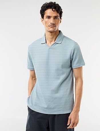 Polo in piqué di cotone a maniche corte