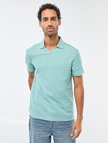 Polo in piqué di cotone a maniche corte