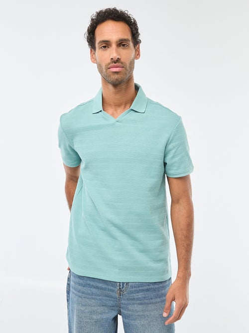 Polo in piqué di cotone a maniche corte - Kiabi