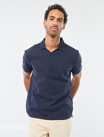 Polo in piqué di cotone a maniche corte