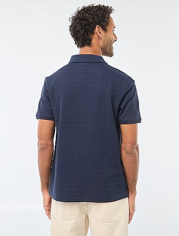 Polo in piqué di cotone a maniche corte