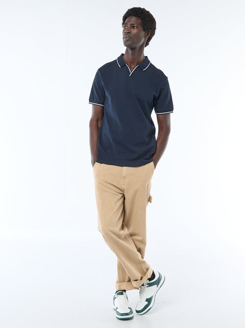 Polo in piqué di cotone a maniche corte - Kiabi