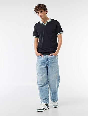 Polo in piqué di cotone a maniche corte