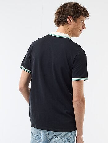 Polo in piqué di cotone a maniche corte