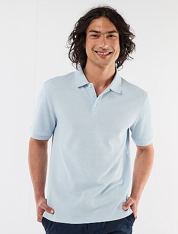 Polo in piqué di cotone a maniche corte