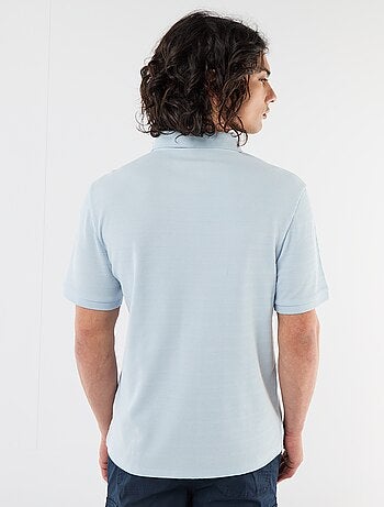 Polo in piqué di cotone a maniche corte