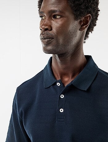 Polo in piqué di cotone a maniche corte