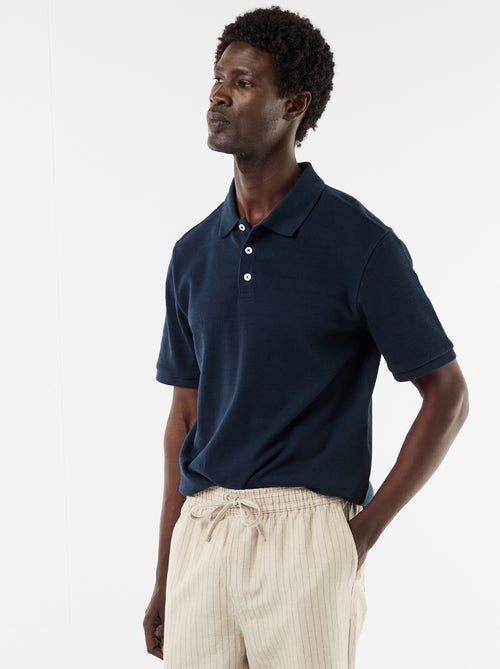 Polo in piqué di cotone a maniche corte - Kiabi