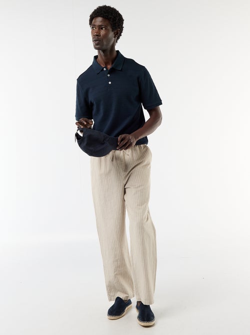 Polo in piqué di cotone a maniche corte - Kiabi