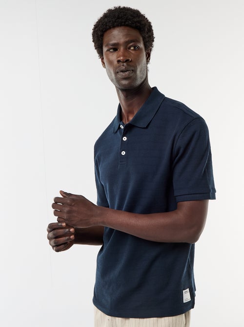 Polo in piqué di cotone a maniche corte - Kiabi