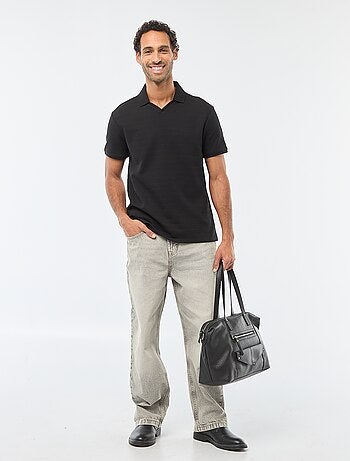 Polo in piqué di cotone a maniche corte