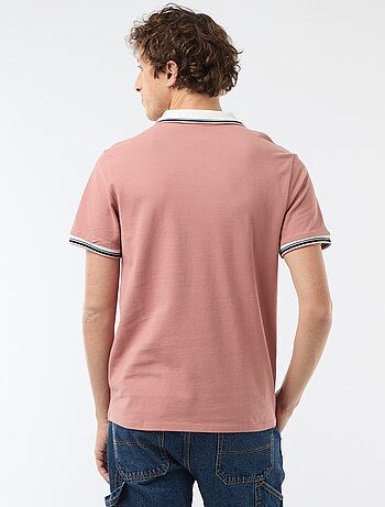 Polo in piqué di cotone a maniche corte