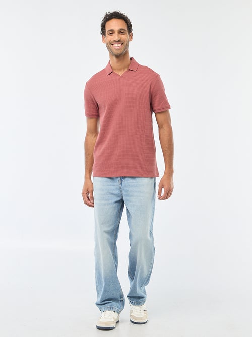 Polo in piqué di cotone a maniche corte - Kiabi