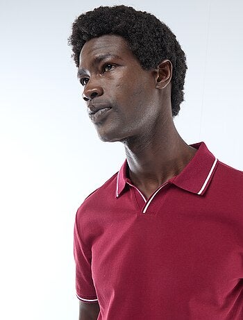 Polo in piqué di cotone a maniche corte