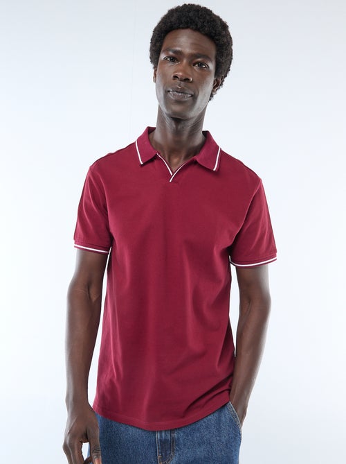 Polo in piqué di cotone a maniche corte - Kiabi