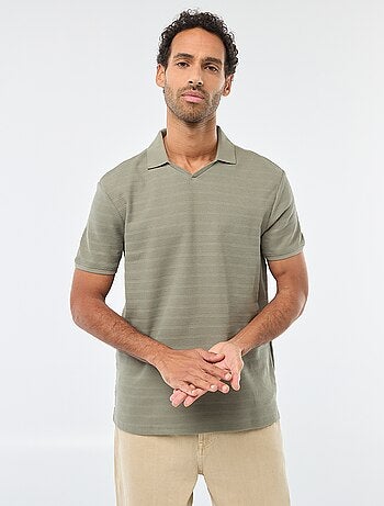 Polo in piqué di cotone a maniche corte