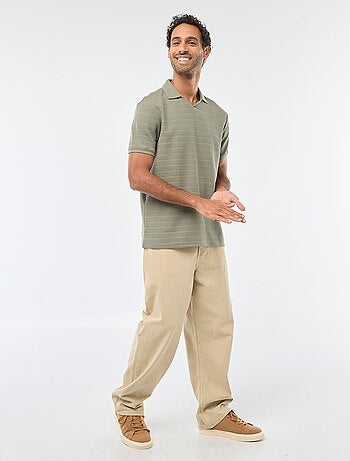 Polo in piqué di cotone a maniche corte