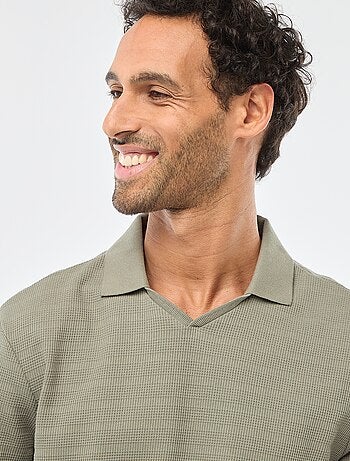 Polo in piqué di cotone a maniche corte